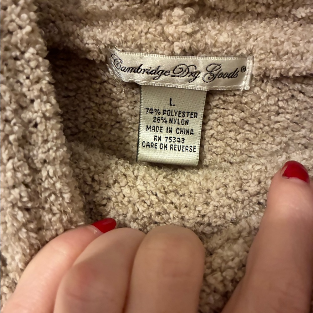 Cambridge Dry Goods Tan Textured Sweater